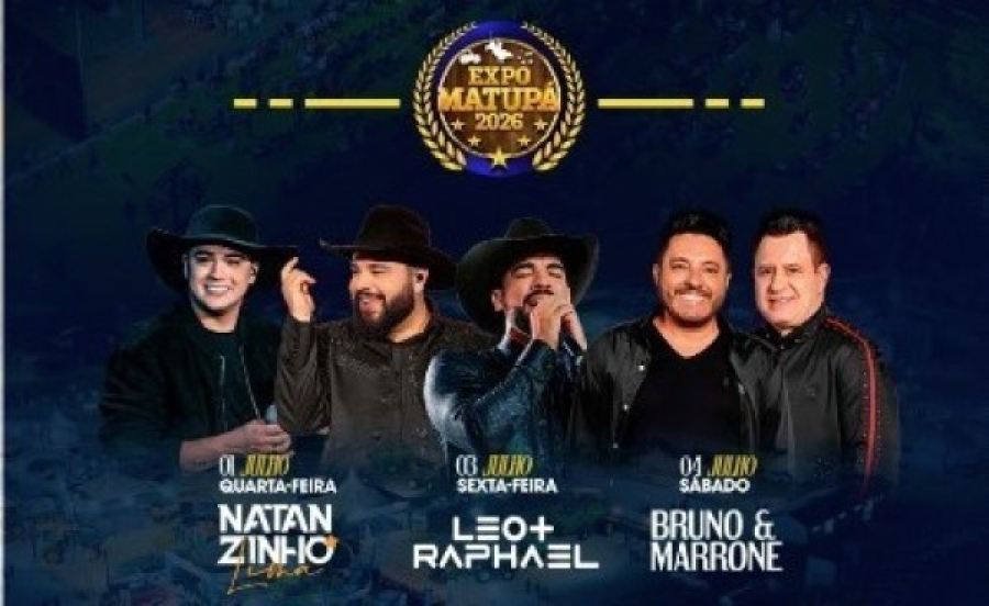 Festividades dos 38 anos de Matupá começam hoje com fé, música e grandes atrações