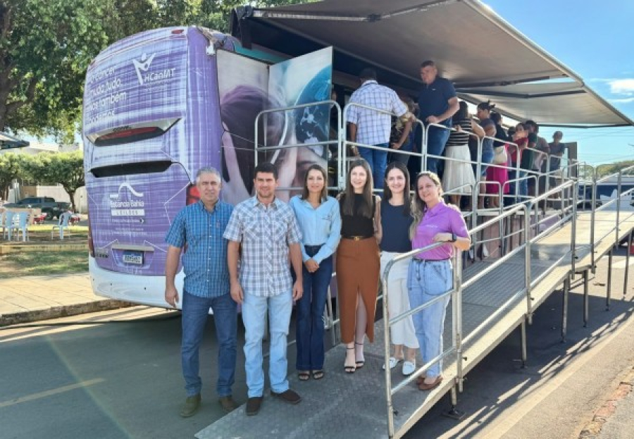 Colíder recebe ônibus do Hospital de Câncer para 500 consultas e exames voltados ao diagnóstico precoce